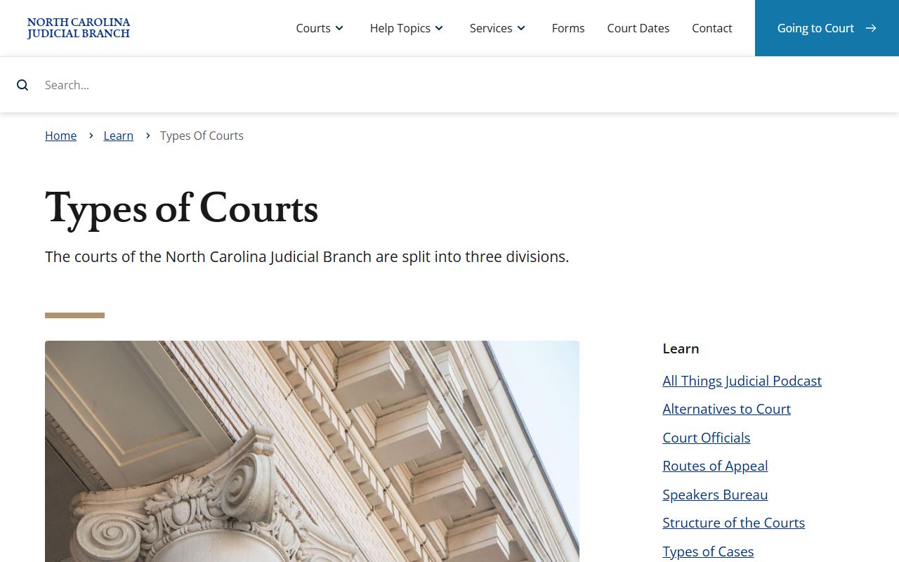 Alamance County court dockets types of courts