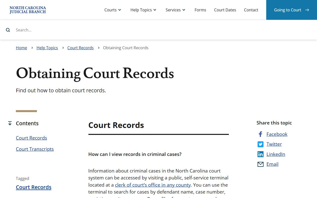 Alamance County court records obtaining court records help topic