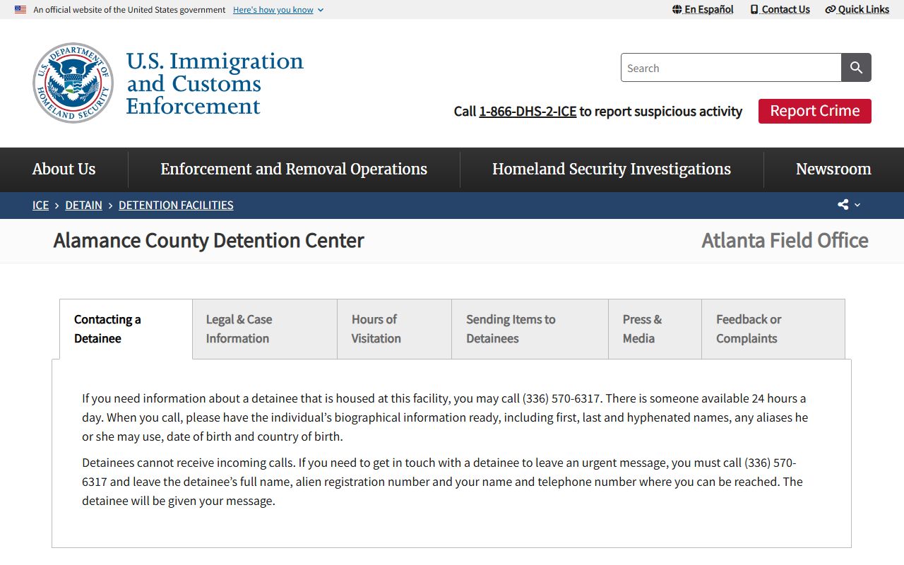 Alamance County Superior Court District Court unified General Court of Justice trial courts ICE detention facility distinction