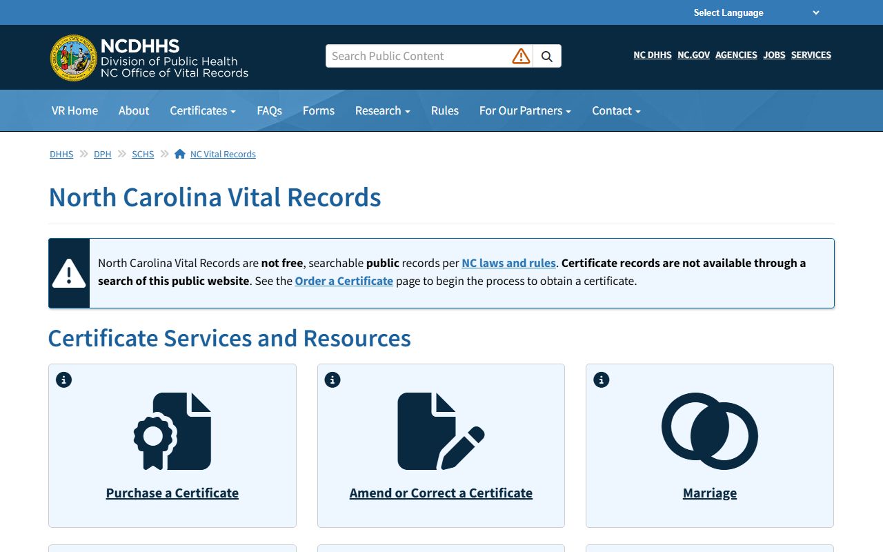 Alamance County marriage and divorce records North Carolina Vital Records