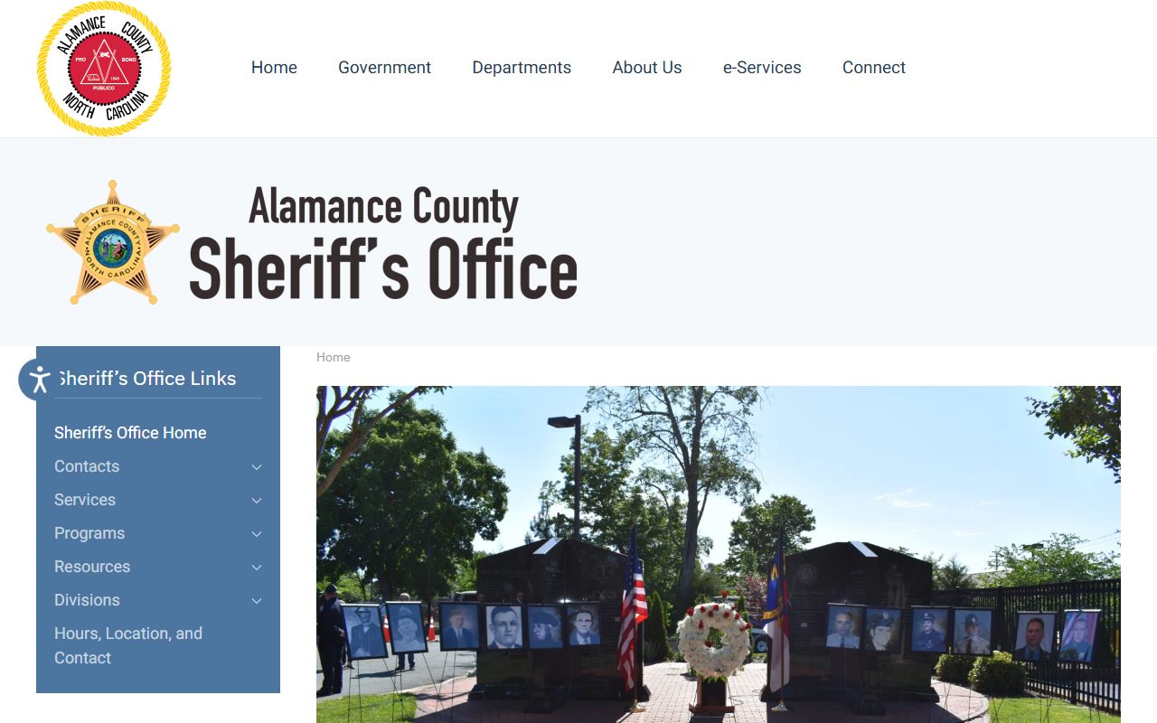 Alamance County warrant search Sheriff's Office source